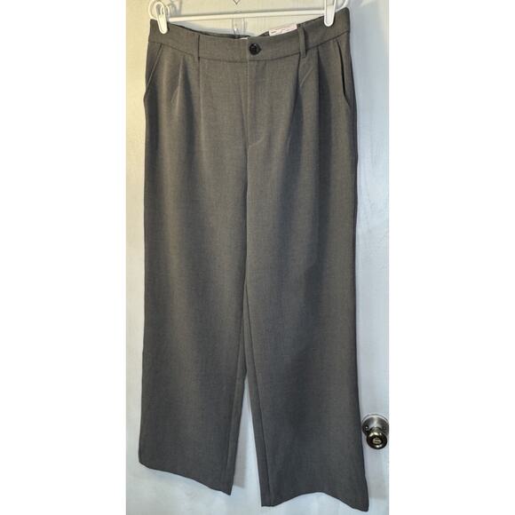 SO Goods For Life Pants Women Size XL Wide Leg high Rise Gray Lined Pleated NEW - Picture 3 of 10